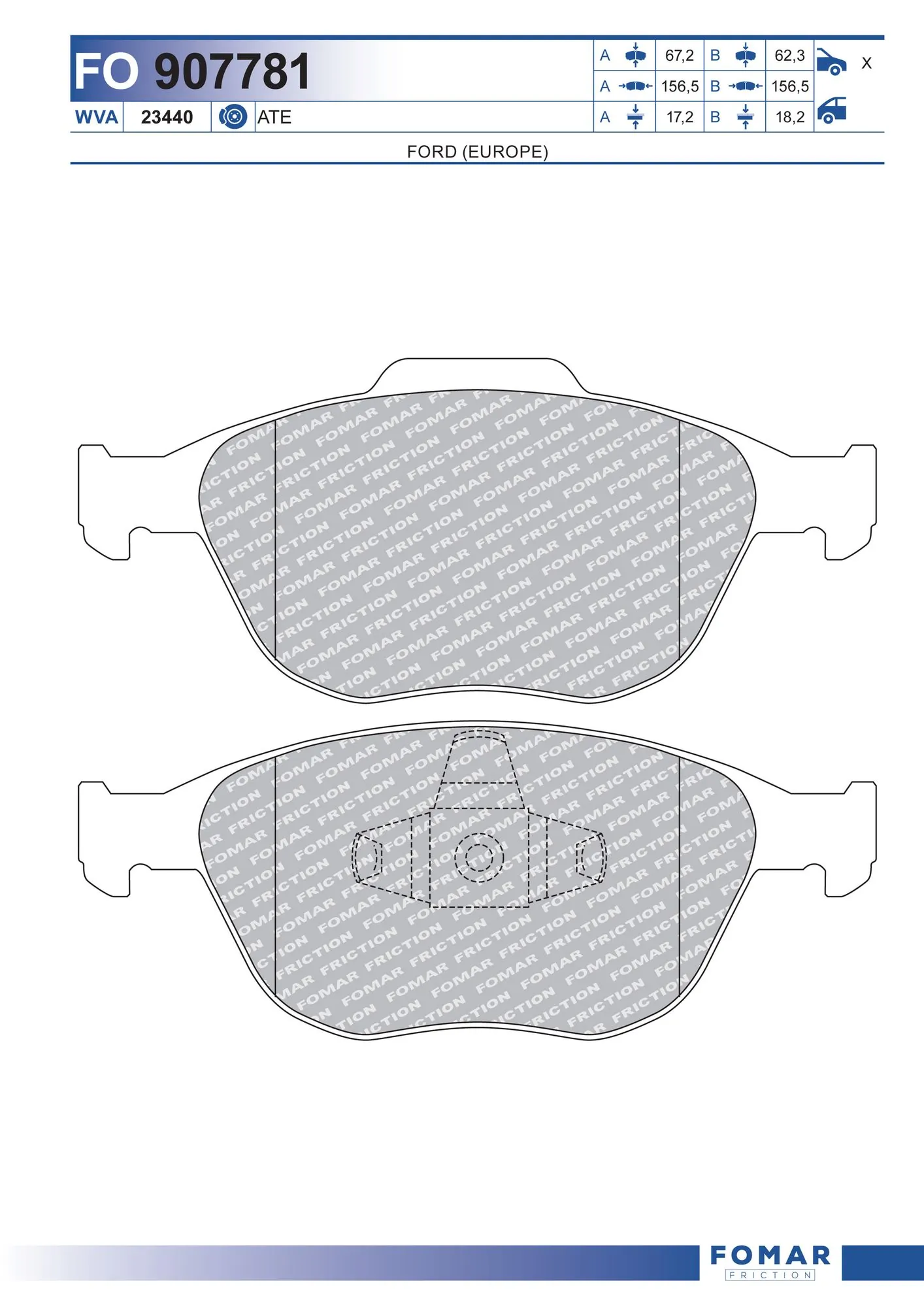 Brake Pad Set, disc brake